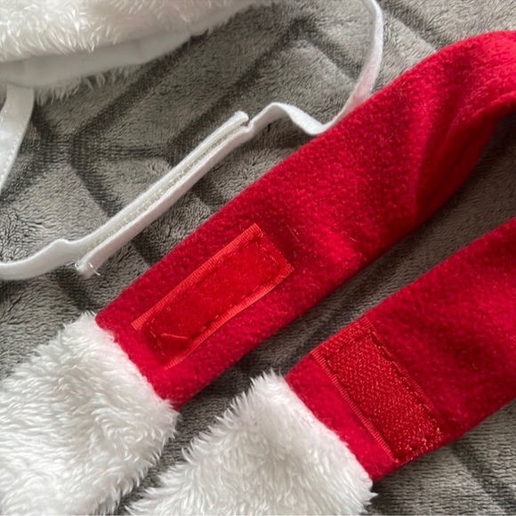 Festive Red and White Cat Holiday Costume Set - Picture 6 of 7